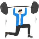 پیش‌نمایش فایل businessman-lifting-heavy-barbell-8720573 از پک مفهوم کسب و کار