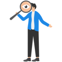 پیش‌نمایش فایل businessman-looking-through-magnifying-glass-8720612 از پک مفهوم کسب و کار