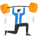 پیش‌نمایش فایل happy-businessman-lifting-up-barbell-with-dollar-sign-8720581 از پک مفهوم کسب و کار