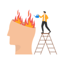 پیش‌نمایش فایل human-hand-with-watering-can-put-out-fire-in-burning-brain-8720580 از پک مفهوم کسب و کار