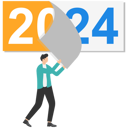 پیش‌نمایش فایل goodbye-2023-8724466 از پک مفهوم کسب و کار