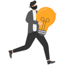 پیش‌نمایش فایل man-stealing-ideas-8724483 از پک مفهوم کسب و کار