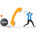 پیش‌نمایش فایل debt-payment-notification-via-phone-call-8761234 از پک مفهوم کسب و کار