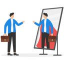 پیش‌نمایش فایل businessman-looking-at-his-strong-ideal-self-superhero-reflection-mirror-8832948 از پک کسب و کار