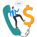 پیش‌نمایش فایل confidence-salesman-standing-with-telephone-connected-to-money-dollar-sign-8832916 از پک کسب و کار