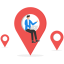 پیش‌نمایش فایل employee-working-remotely-with-laptop-on-location-map-8832931 از پک کسب و کار