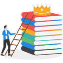 پیش‌نمایش فایل entrepreneur-step-up-on-stack-of-books-8832922 از پک کسب و کار