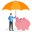 پیش‌نمایش فایل investor-with-piggy-bank-safety-money-covered-by-big-umbrella-8832932 از پک کسب و کار