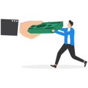 پیش‌نمایش فایل big-hand-pulling-money-banknote-tug-of-war-with-small-businessman-8842407 از پک پروژه کسب‌وکار