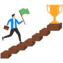 پیش‌نمایش فایل businessman-career-ladder-and-gold-prize-on-top-business-8842436 از پک پروژه کسب‌وکار