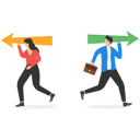 پیش‌نمایش فایل businessmen-choose-different-directions-8842396 از پک پروژه کسب‌وکار