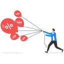 پیش‌نمایش فایل businessmen-try-to-pull-down-many-inflation-balloons-8842411 از پک پروژه کسب‌وکار