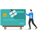 پیش‌نمایش فایل confident-man-stands-with-a-fixed-and-repaired-credit-card-with-bandage-8842395 از پک پروژه کسب‌وکار