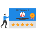 پیش‌نمایش فایل entrepreneur-pushing-testimonial-cards-with-good-reviews-8842426 از پک پروژه کسب‌وکار