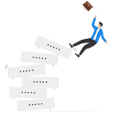 پیش‌نمایش فایل frustrated-businessmen-run-away-from-collapsing-stack-8842412 از پک پروژه کسب‌وکار