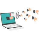 پیش‌نمایش فایل furious-man-from-media-shouting-on-megaphone-with-negative-business-feedback-8842402 از پک پروژه کسب‌وکار