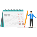 پیش‌نمایش فایل businessman-doing-calendar-management-8839513 از پک کسب و کار