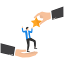 پیش‌نمایش فایل businessman-getting-star-reward-8839526 از پک کسب و کار