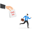 پیش‌نمایش فایل businessman-running-away-from-tax-8839518 از پک کسب و کار