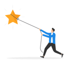 پیش‌نمایش فایل businessman-working-for-positive-rating-8839511 از پک کسب و کار