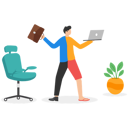 پیش‌نمایش فایل employee-choose-to-work-remotely-8839494 از پک کسب و کار