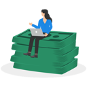 پیش‌نمایش فایل woman-earning-money-online-8839530 از پک کسب و کار