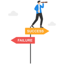 پیش‌نمایش فایل businessman-choose-to-move-forward-to-success-8851405 از پک مفهوم کسب و کار