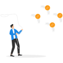 پیش‌نمایش فایل businessman-trying-to-catch-flying-bitcoin-8851360 از پک مفهوم کسب و کار