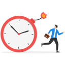 پیش‌نمایش فایل entrepreneur-running-away-from-detonated-time-countdown-bomb-about-to-explode-8851364 از پک مفهوم کسب و کار