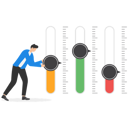 پیش‌نمایش فایل man-adjusting-level-for-cost-8851386 از پک مفهوم کسب و کار
