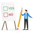پیش‌نمایش فایل man-making-decision-list-8851403 از پک مفهوم کسب و کار
