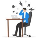 پیش‌نمایش فایل man-tired-to-solving-social-media-problem-with-hater-comments-8851397 از پک مفهوم کسب و کار
