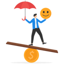 پیش‌نمایش فایل businessman-balance-between-money-and-happiness-8867279 از پک کسب و کار