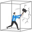 پیش‌نمایش فایل businessman-breaking-comfort-zone-8867247 از پک کسب و کار