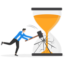 پیش‌نمایش فایل businessman-breaking-time-barrier-8867254 از پک کسب و کار