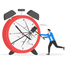 پیش‌نمایش فایل businessman-breaking-time-limit-8867252 از پک کسب و کار
