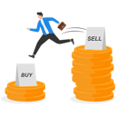 پیش‌نمایش فایل businessman-sell-high-during-negative-trend-8867256 از پک کسب و کار