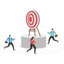 پیش‌نمایش فایل business-people-running-around-the-target-8880973 از پک کسب و کار