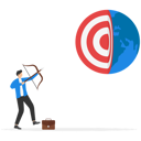 پیش‌نمایش فایل businessman-holding-bullseye-target-bow-and-arrow-to-win-in-business-global-strategy-8880957 از پک کسب و کار