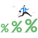 پیش‌نمایش فایل businessmen-jump-for-large-percentage-8880983 از پک کسب و کار