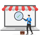 پیش‌نمایش فایل businessmen-use-a-magnifying-glass-to-view-trading-market-8880986 از پک کسب و کار