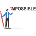 پیش‌نمایش فایل businessman-using-pencil-to-cross-out-im-from-impossible-8916539 از پک مفاهیم کسب‌وکار