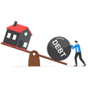 پیش‌نمایش فایل foreclosure-house-big-debt-loan-8916506 از پک مفاهیم کسب‌وکار