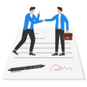پیش‌نمایش فایل business-people-signing-agreement-document-8934842 از پک کسب و کار