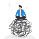پیش‌نمایش فایل businessman-meditating-to-reduce-chaos-8930531 از پک کسب و کار