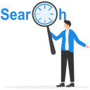 پیش‌نمایش فایل businessman-holds-magnifying-glass-for-searching-8874248 از پک سرمایه گذاری کسب‌وکار