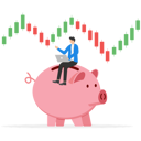 پیش‌نمایش فایل businessman-sitting-on-piggy-bank-and-doing-stock-market-analysis-8874274 از پک سرمایه گذاری کسب‌وکار