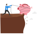پیش‌نمایش فایل businessman-trying-to-save-his-pink-piggy-bank-8874289 از پک سرمایه گذاری کسب‌وکار