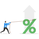 پیش‌نمایش فایل businessmen-increase-interest-rates-in-market-8874240 از پک سرمایه گذاری کسب‌وکار