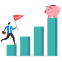 پیش‌نمایش فایل man-climbing-on-growth-graph-for-savings-8874247 از پک سرمایه گذاری کسب‌وکار